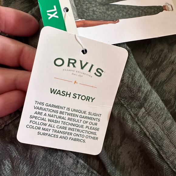 Orvis Women’s Military Green Tencel Drawstring waist Joggers size Xl New - Picture 5 of 9